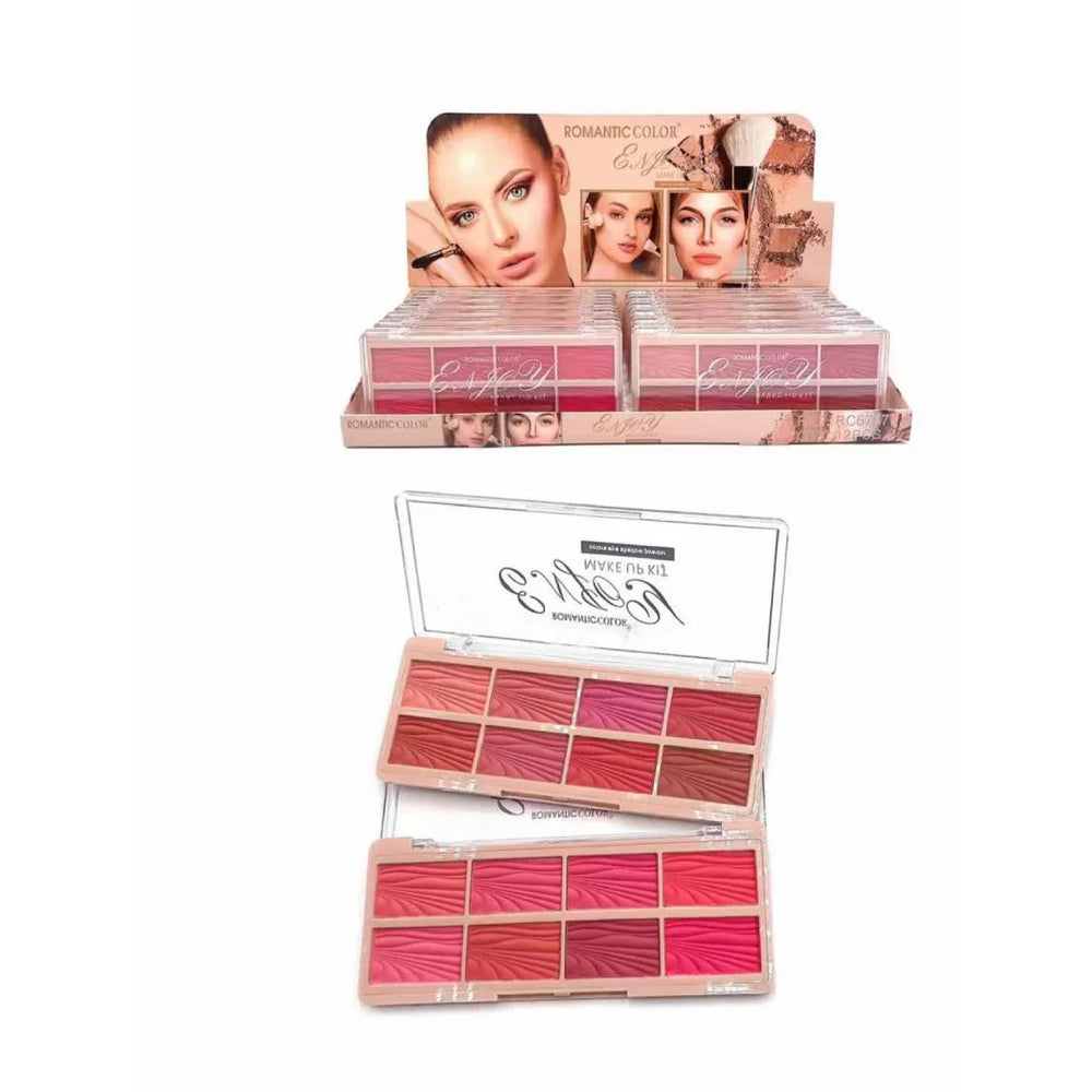 Romantic Color 8 Color Eyeshadow And Blush On Palette Romantic Color