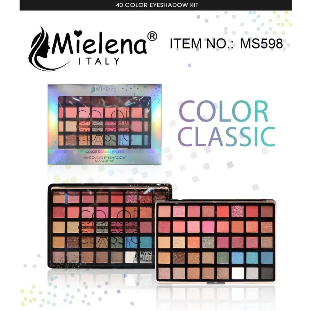 Mielena Italy Color Classic 40 Color Eyeshadow Palette Mielena