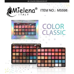 Mielena Italy Color Classic 40 Color Eyeshadow Palette Mielena