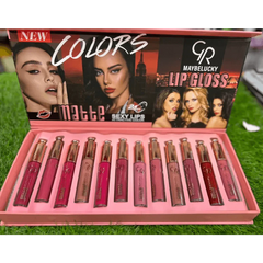 Pack of 12 GR Maybelucky Matte Lip Gloss GR Maybelucky