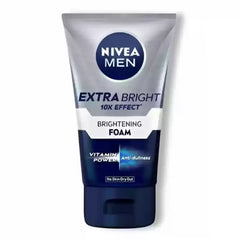 Nivea Men Extra Bright 10X Effect Brightening Foam Face Wash - 100ml Nivea