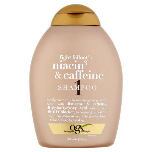 OGX Fight Fallout + Niacin3 & Caffeine Shampoo 385Ml Ogx