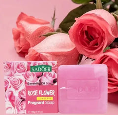 Sadoer Organic Refreshing Rose Flower Facial Soap - 100g Sadoer