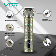 VGR V-962 Metal Professional Hair & Beard Clipper For Men VGR