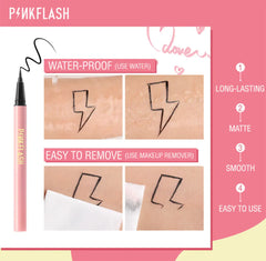 PINKFLASH Professional Long-Lasting Waterproof Liquid Quick Dry Eyeliner 0.8ml PINKFLASH