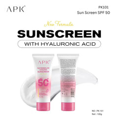 APK Watermelon Cooling Sunscreen SPF 50+ – Hydrating & UV Protection – 100g APK