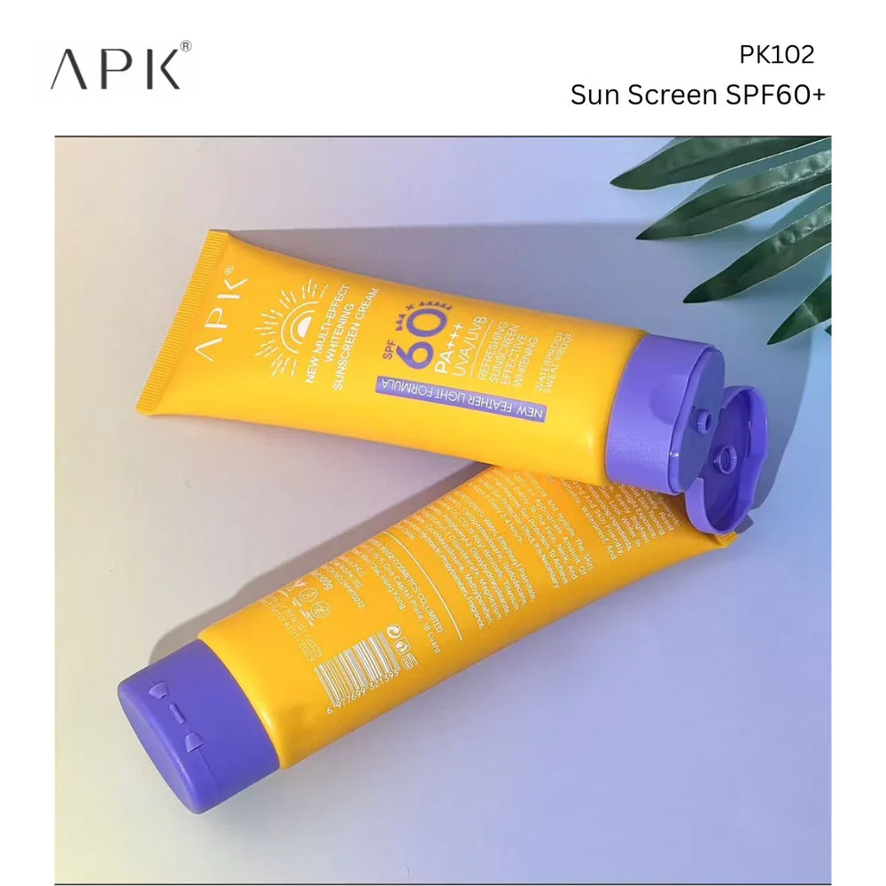 APK Sun Screen SPF 60+ with New Formula - 100g APK