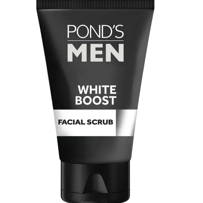 Ponds Men Facial Scrub White Boost - 100g (New Packing) Pond's