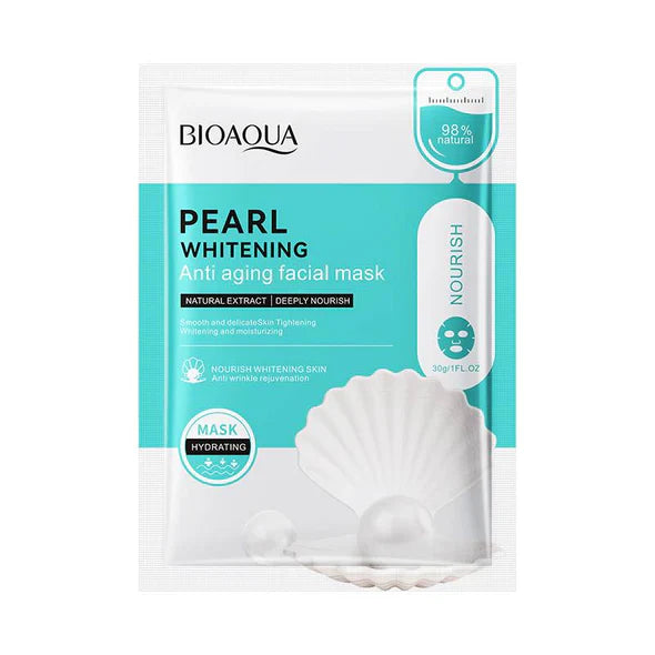 Bioaqua Pearl Whitening Anti Aging Nourish Facial Sheet Mask - 30g Bioaqua