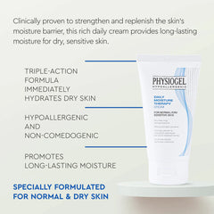 Physiogel Daily Moisture Therapy Cream, Dry and Sensitive Skin - 75ml Physiogel
