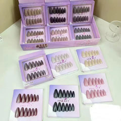 Pink Key Fashion Press-on Fake Nails Pink Key