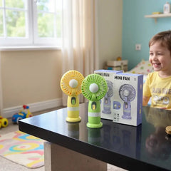 Mini Rechargeable Handheld Fan | 10 Speed Settings | Battery Cosmia.pk