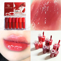 Qoiden Rose Mini Lipgloss Set Red - 6Pcs Qoiden Rose
