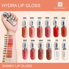 ROSE BERRY Hydra Lip Gloss – 6.5ml (Each) Rose berry