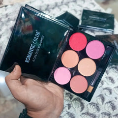 6 Colors ROMANTIC COLOR Blusher Palette Romantic Color
