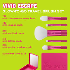 Vivid Escape Glow-To-Go Travel Brush Set Cosmia