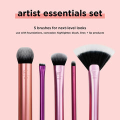 Real Technique Artist Essentials Makeup Brush Set - 5 Pcs Real Technique
