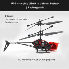 Rechargeable RC Helicopter Remote Controller Safe Fall-Resistant Cosmia.pk
