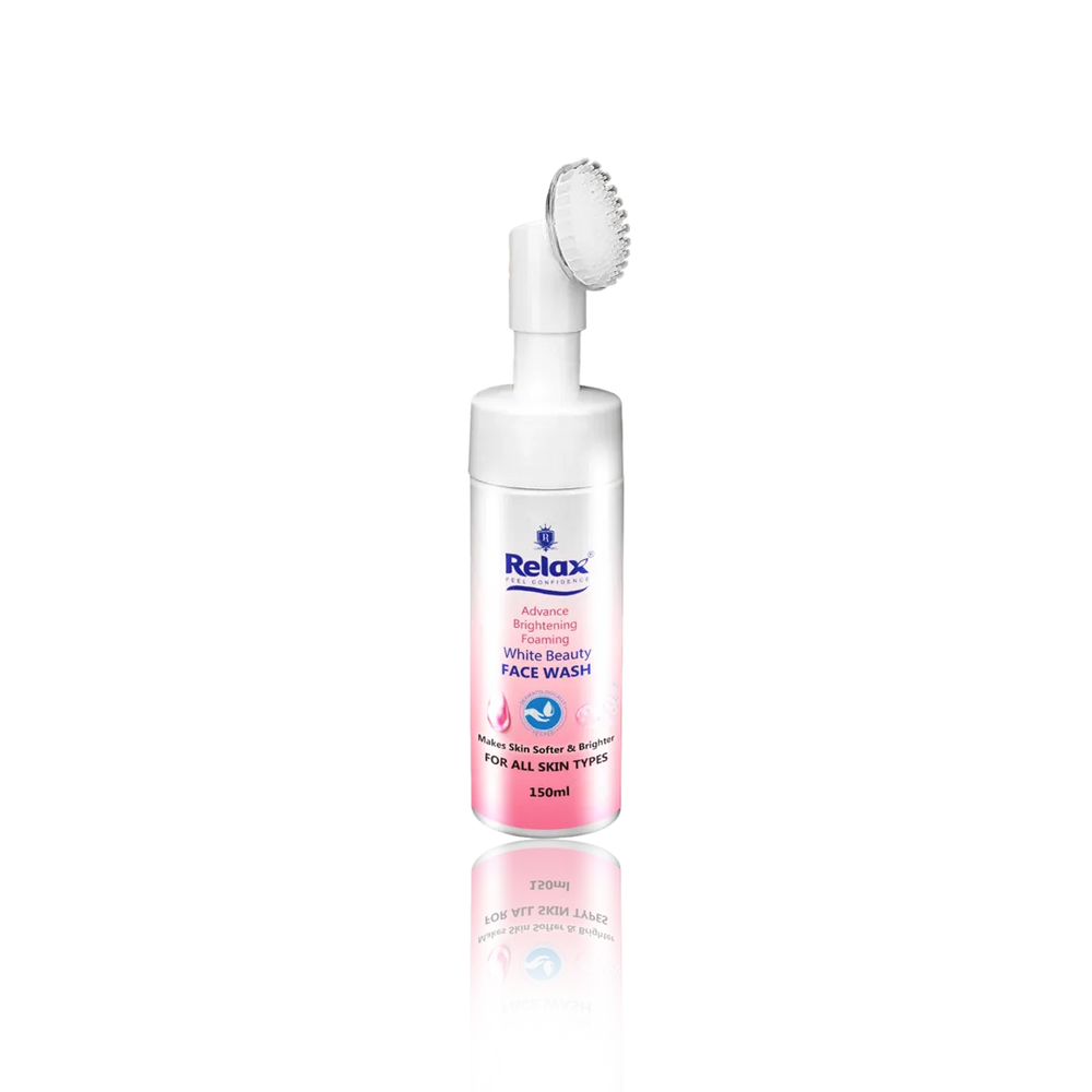 Relax Advance Brightening Foaming White Beauty Face Wash - 150ml Relax