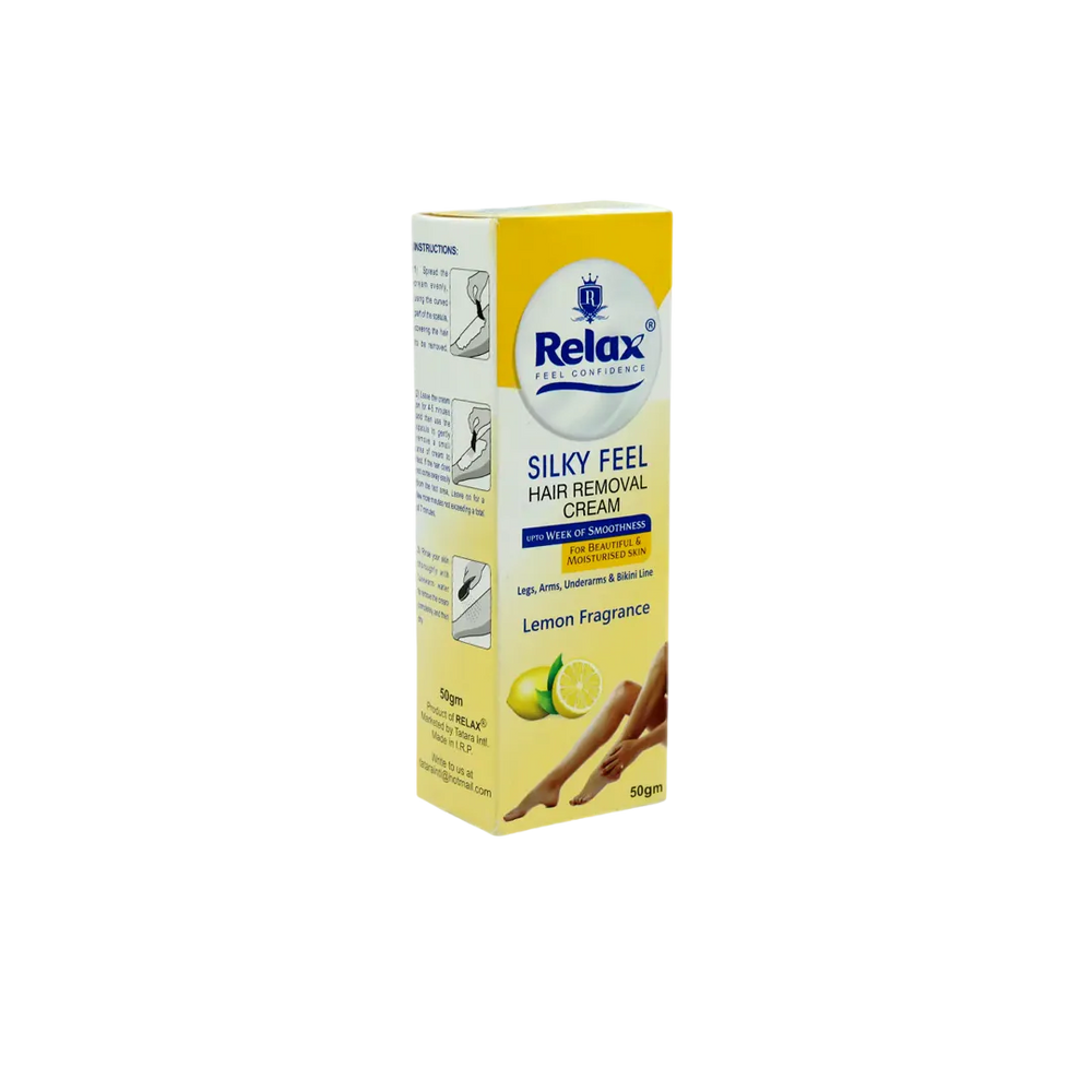 Relax Silky Feel Lemon Hair Removing Cream - 50g Relax