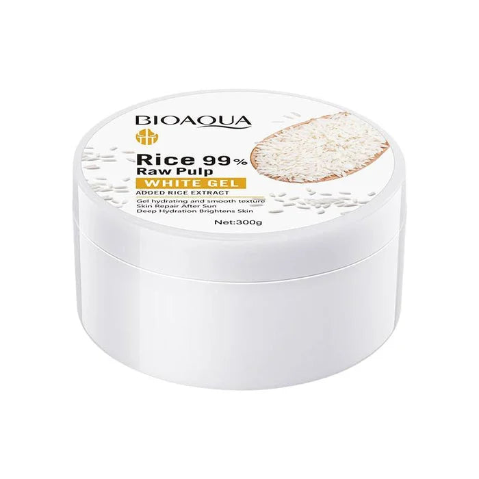 Bio Aqua Rice Raw Pulp White Gel Moisturizing Brightening Gel - 300g Bioaqua
