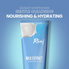 Rivaj Milk Extract Brightening Face Wash Rivaj