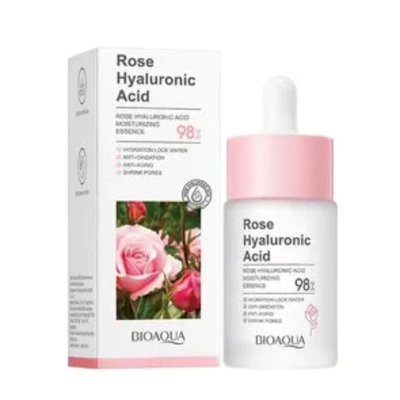 BIOAQUA Hyaluronic Acid Rose Face Serum - 30ml Bioaqua