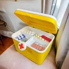 Multipurpose First Aid Box & Medicine Organizer Swiss