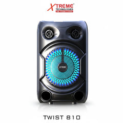 Xtreme Twist 810 Rechargeable 8" Bluetooth Speaker With Wired Mic & Xtreme
