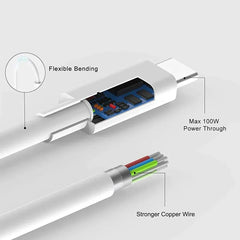 USB-C to USB-C or USB-C to Lightning charging cables Cosmia.pk