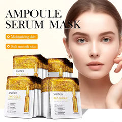 SADOER 24K Gold Ampoule Serum Facial Sheet Mask - 25g Sadoer