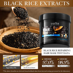 SADOER Black Rice Smooth Repairing Hair Mask - 500g Sadoer