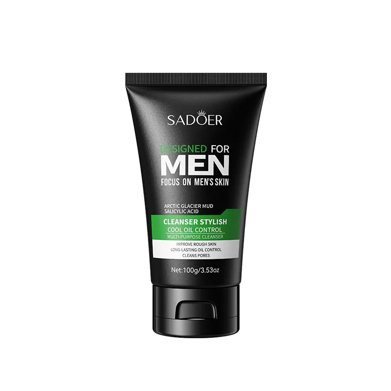 SADOER Men's Cool Oil Control Salicylic Acid Mud Cleanser - 100g Sadoer