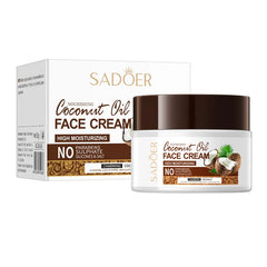 SADOER Nourishing Coconut Oil Moisturizing Face Cream - 50gm Sadoer