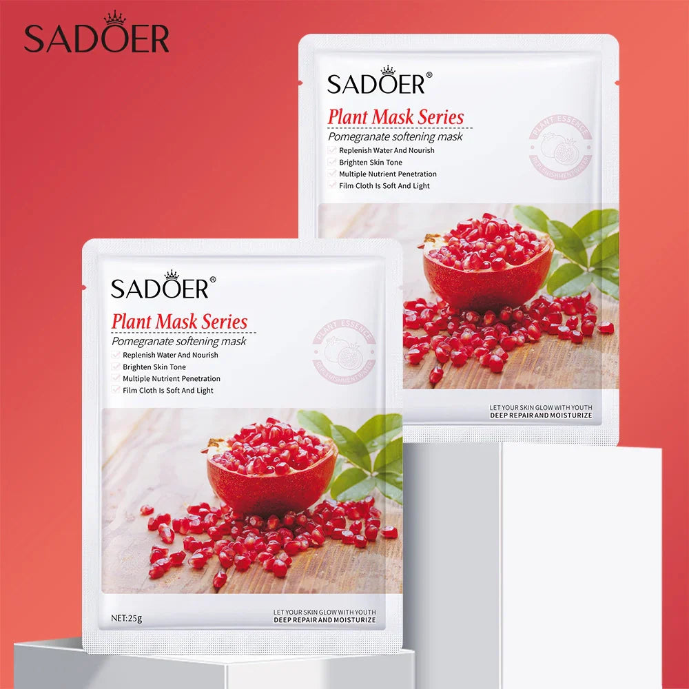 SADOER Pomegranate Softening Face Sheet Mask - 25g Sadoer