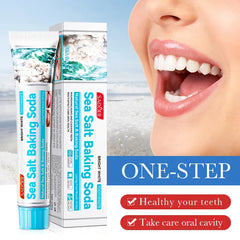 SADOER Sea Salt Baking Soda Toothpaste Oral Care Fresh Breath - 100g Sadoer