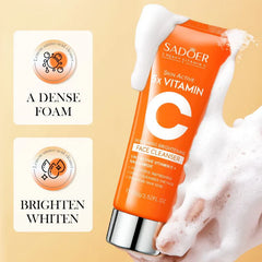 SADOER Skin Active 5x Vitamin C Whitening Brightening Face Cleanser - 100g Sadoer