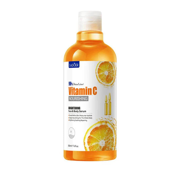 SADOER Vitamin C Smooth Skin Face & Body Serum - 500ml Sadoer