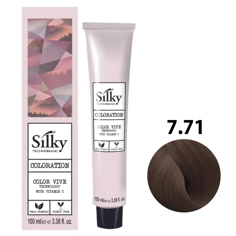 Silky 7.71 Hair Color – 100ml Silky