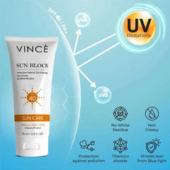 Vince Sunblock SPF 40 - 75ml Vince