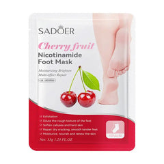 Sadoer Cherry Fruit Nicotinamide Moisturizing Foot Mask Sadoer