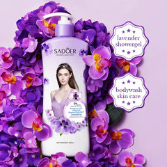 Sadoer Fragrance Luxury Series Lavender Silky Fresh Body Wash - 500ml Sadoer