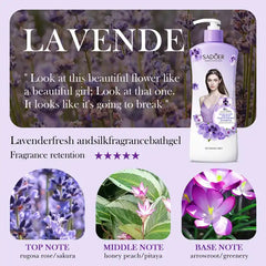 Sadoer Fragrance Luxury Series Lavender Silky Fresh Body Wash - 500ml Sadoer