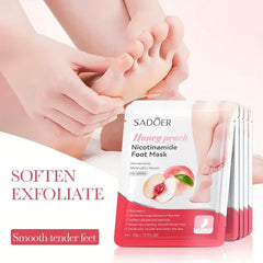 Sadoer Honey Peach Nicotinamide Moisturizing Foot Mask Sadoer
