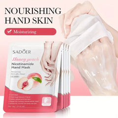 Sadoer Honey Peach Nicotinamide Moisturizing Hand Mask Sadoer