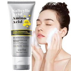 Sadoer Salicylic Acid Amino Acid Acne Removal Brightening Dual Action Facial Cleanser 50g Sadoer