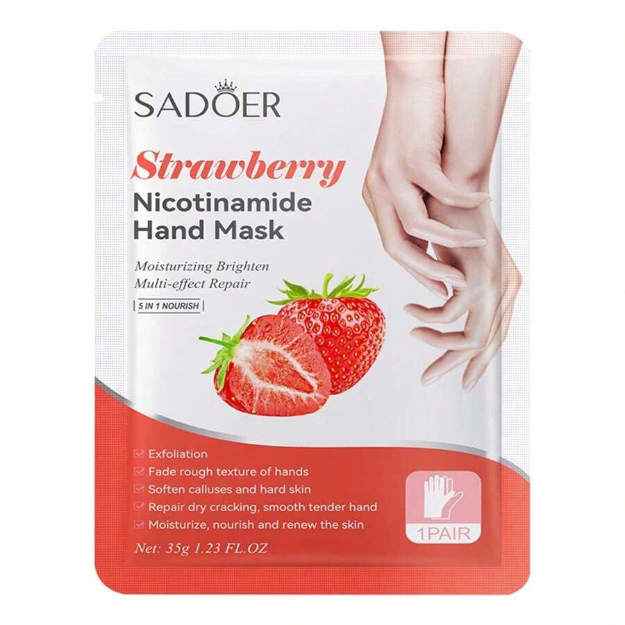 Sadoer Strawberry Nicotinamide Moisturizing Hand mask Sadoer