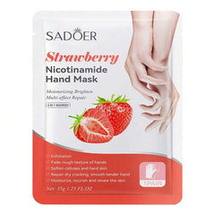 Sadoer Strawberry Nicotinamide Moisturizing Hand mask Sadoer