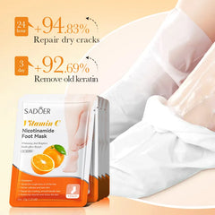 Sadoer Vitamin C Nicotinamide Moisturizing Foot Mask 35g Sadoer