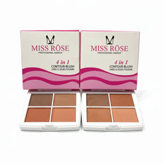 Miss Rose 4 in 1 Contour-Blush Palette Miss Rose